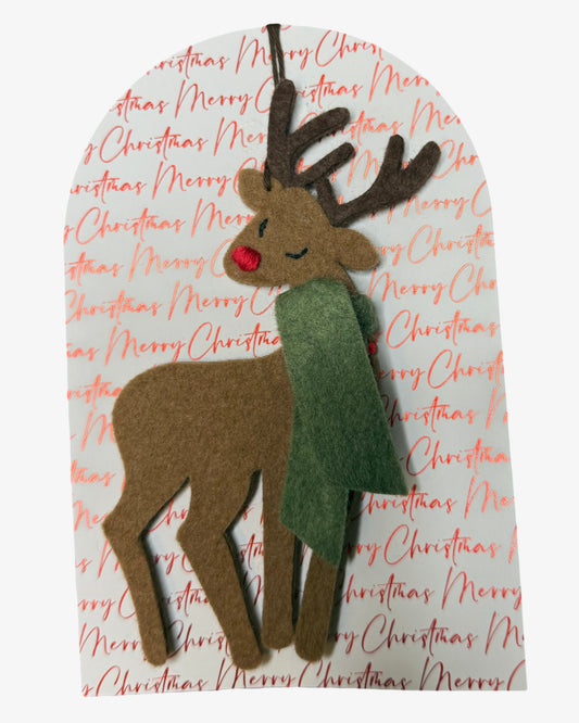 Reindeer Felt Ornament